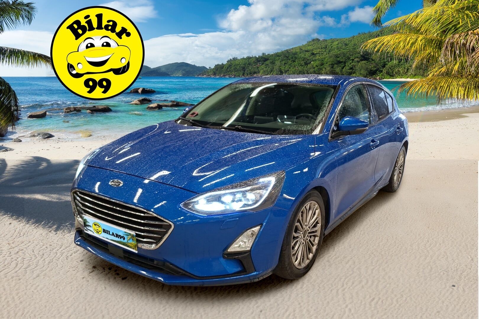 Ford Focus 2018 1,5 TDCi EcoBlue 120hv Start/Stop A8 Titanium * HUD / Webasto / ACC / B&O / Keyless - * Lämmitettävä tuulilasi / 2x renkaat vanteineen / Tutkat / Suomi-auto*