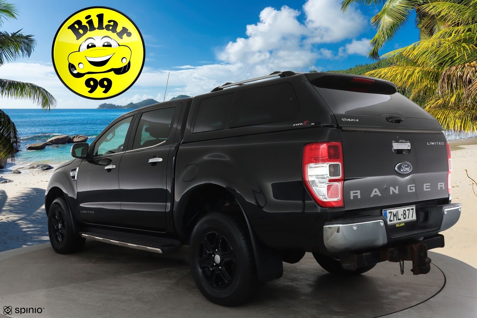 Ford Ranger 2019 Ranger Avolavakuorma-auto (BA) 4ov 3198cm3 A **Webasto / Koukku / Vakkari / P.tutka / Nahat / Sähköpenkki** - 3,99 % KORKOTARJOUS TÄHÄN AUTOON - Suomi-auto / Kahdet renkaat aluvanteilla / Vetotapavalitsin / Apple&Android / LED Lisävalo