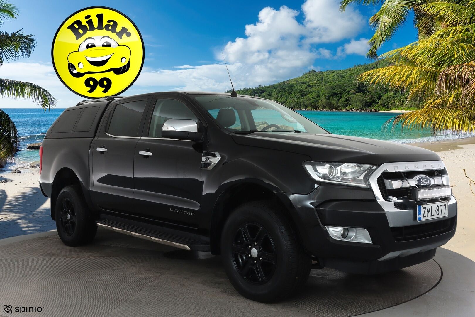 Ford Ranger 2019 Ranger Avolavakuorma-auto (BA) 4ov 3198cm3 A **Webasto / Koukku / Vakkari / P.tutka / Nahat / Sähköpenkki** - 3,99 % KORKOTARJOUS TÄHÄN AUTOON - Suomi-auto / Kahdet renkaat aluvanteilla / Vetotapavalitsin / Apple&Android / LED Lisävalo