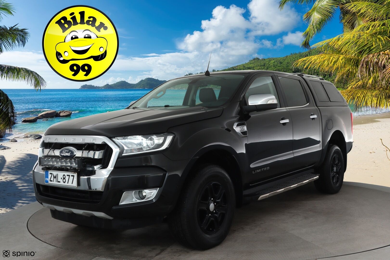 Ford Ranger 2019 Ranger Avolavakuorma-auto (BA) 4ov 3198cm3 A **Webasto / Koukku / Vakkari / P.tutka / Nahat / Sähköpenkki** - 3,99 % KORKOTARJOUS TÄHÄN AUTOON - Suomi-auto / Kahdet renkaat aluvanteilla / Vetotapavalitsin / Apple&Android / LED Lisävalo