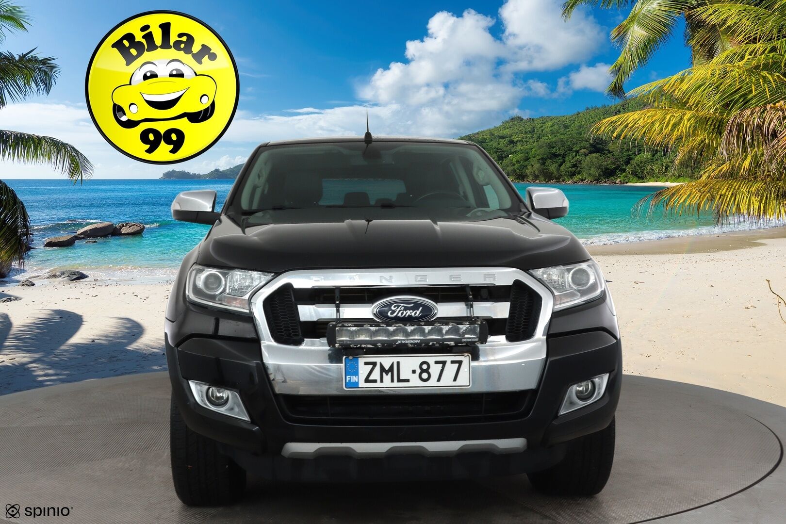Ford Ranger 2019 Ranger Avolavakuorma-auto (BA) 4ov 3198cm3 A **Webasto / Koukku / Vakkari / P.tutka / Nahat / Sähköpenkki** - 3,99 % KORKOTARJOUS TÄHÄN AUTOON - Suomi-auto / Kahdet renkaat aluvanteilla / Vetotapavalitsin / Apple&Android / LED Lisävalo