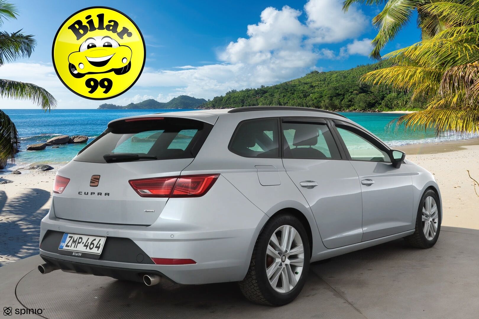 Seat Leon ST 2019 2,0 TSI 300 4DRIVE Cupra DSG * Lohkolämmitin / Vakkari / Navi / Digimittaristo / LED / P.Tutkat * - Suomi-auto / Kahdet renkaat aluvanteilla 