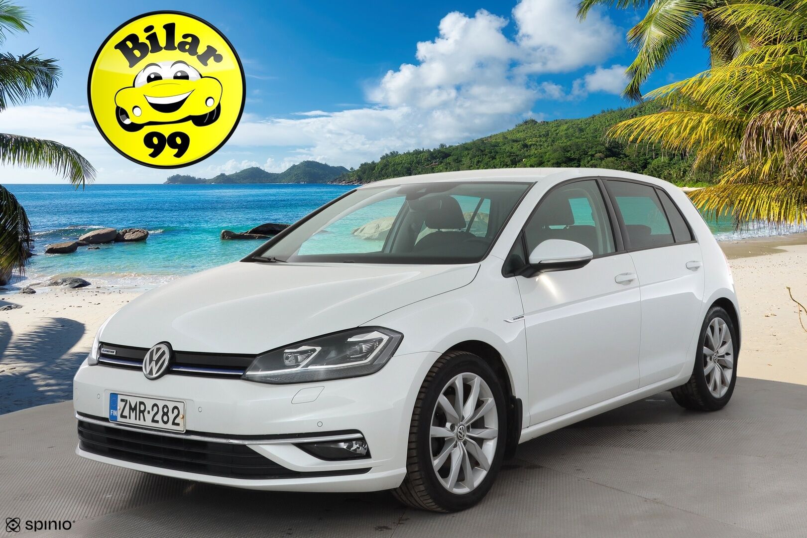 Volkswagen Golf 2019 Highline 1,5 TSI EVO 96 kW BLUEMOTION DSG * ACC / Webasto / Adapt.LED / P.kamera / Navi / Keyless * - Suomi-auto / Kahdet renkaat aluvanteilla / Merkkihuollot