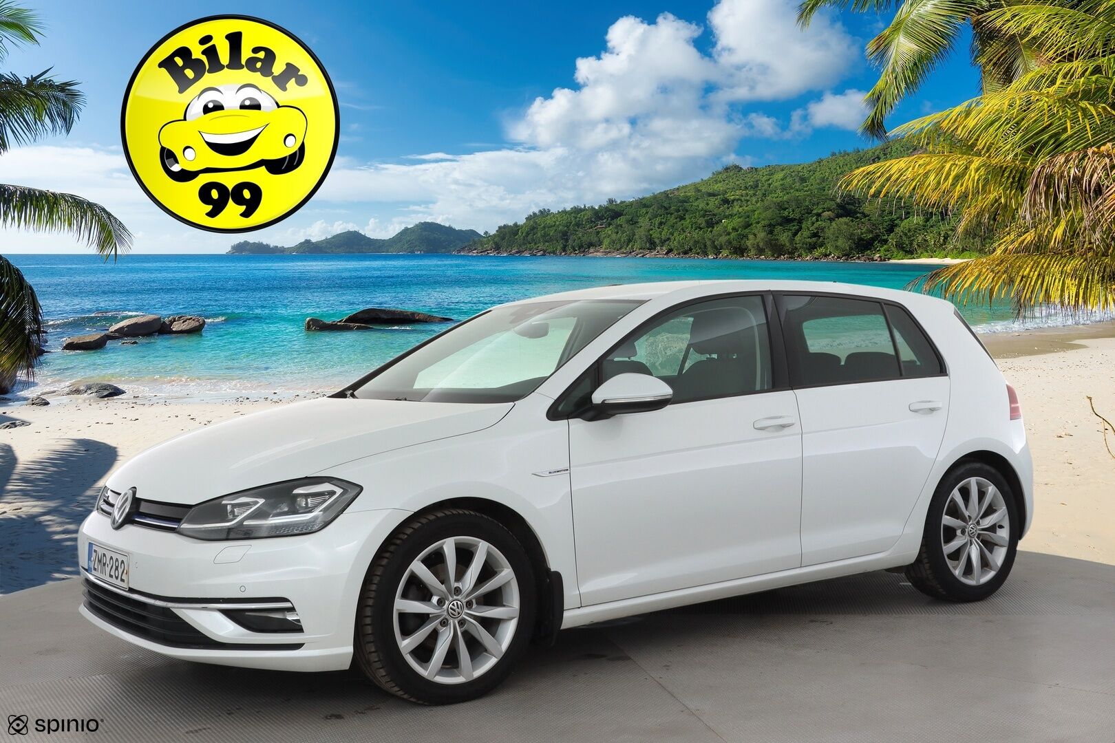 Volkswagen Golf 2019 Highline 1,5 TSI EVO 96 kW BLUEMOTION DSG * ACC / Webasto / Adapt.LED / P.kamera / Navi / Keyless * - Suomi-auto / Kahdet renkaat aluvanteilla / Merkkihuollot