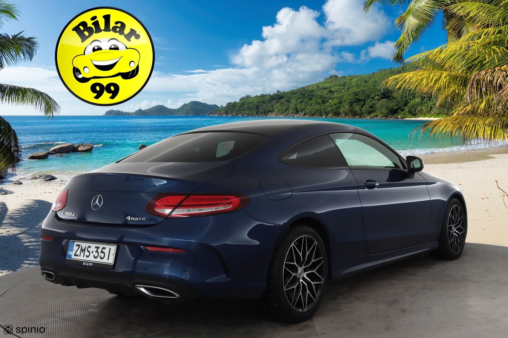 Mercedes-Benz C 2020 300 d 4MATIC Coupé A AMG * Distronic / Sportpenkit / Multibeam / P.Kamera / Navi / Digimittaristo / Lohkolämmitin * - 1-om Suomi-auto / Kahdet renkaat / Merkkihuollot - HULLU BLACKWEEK KORKOTARJOUS 2,49%