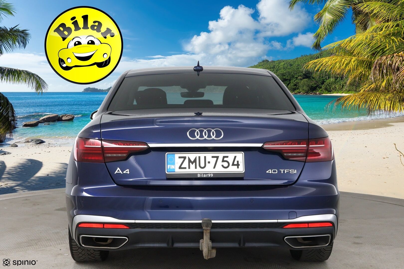 Audi A4 2020 40 TFSI 140 kW MHEV S-Line Business S-tronic - Suomi-Auto | Webasto | Digimittaristo | Matrix-Ajovalot | Vetokoukku | P-kamera | Vakkari
