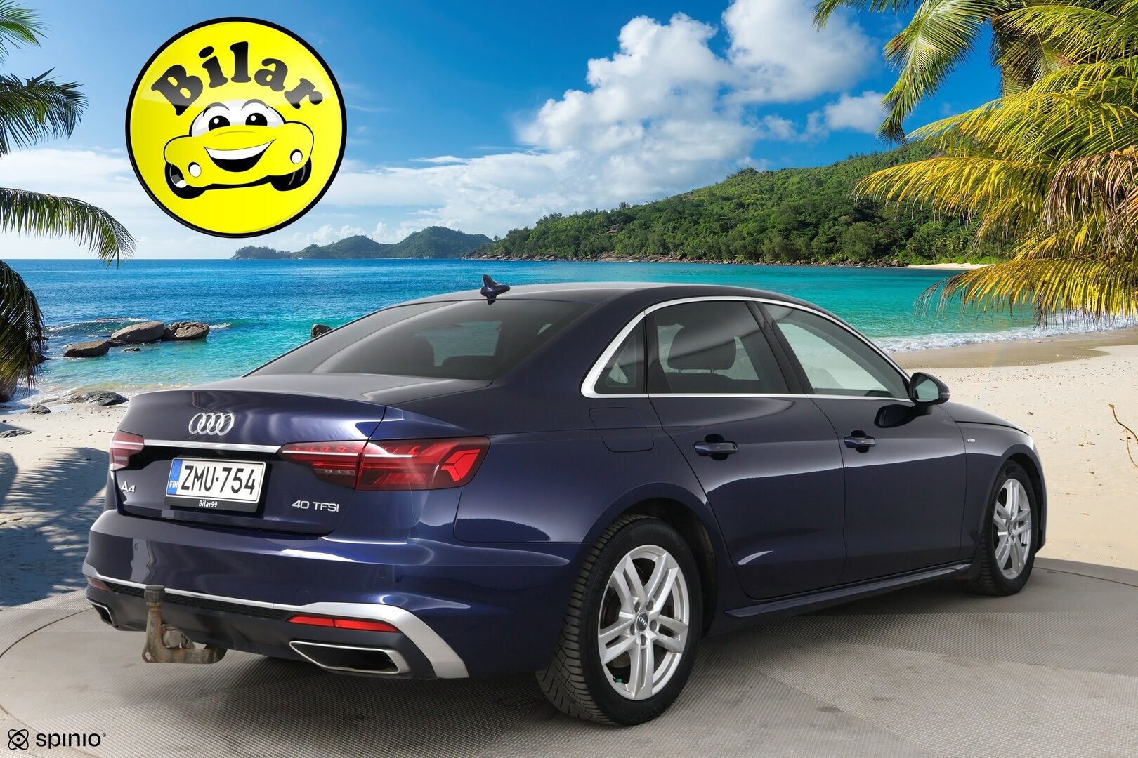 Audi A4 2020 40 TFSI 140 kW MHEV S-Line Business S-tronic - Suomi-Auto | Webasto | Digimittaristo | Matrix-Ajovalot | Vetokoukku | P-kamera | Vakkari
