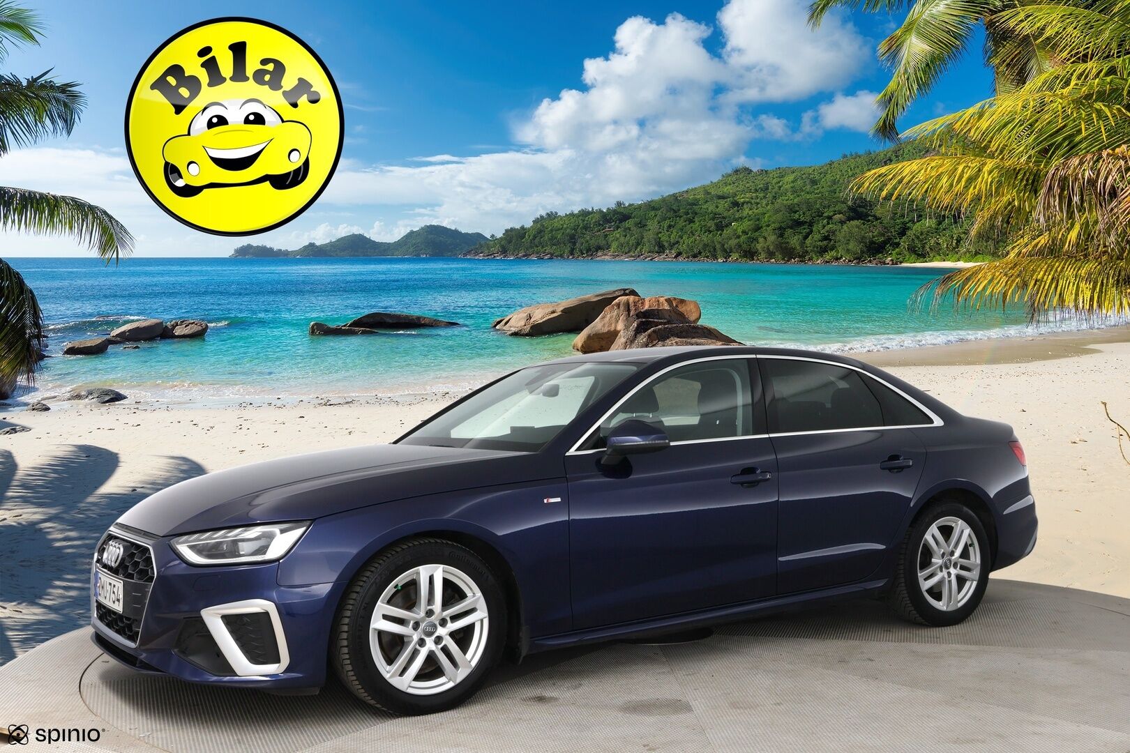 Audi A4 2020 40 TFSI 140 kW MHEV S-Line Business S-tronic - Suomi-Auto | Webasto | Digimittaristo | Matrix-Ajovalot | Vetokoukku | P-kamera | Vakkari