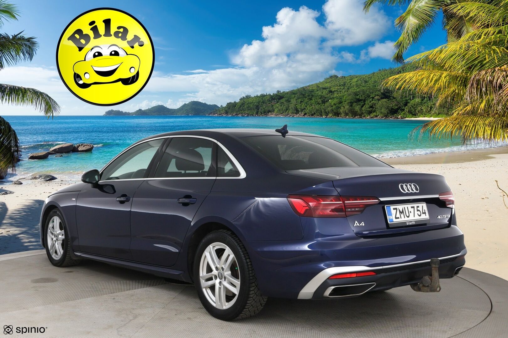 Audi A4 2020 40 TFSI 140 kW MHEV S-Line Business S-tronic - Suomi-Auto | Webasto | Digimittaristo | Matrix-Ajovalot | Vetokoukku | P-kamera | Vakkari