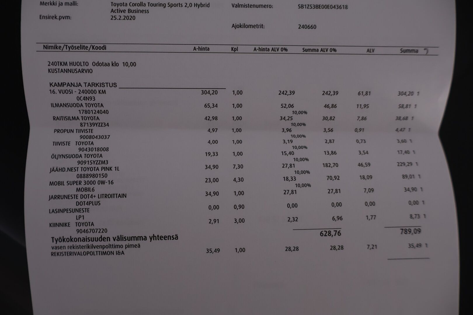Toyota Corolla 2020 Touring Sports 2,0 Hybrid Active Business YritysOutlet - Myydään vain yrityksille