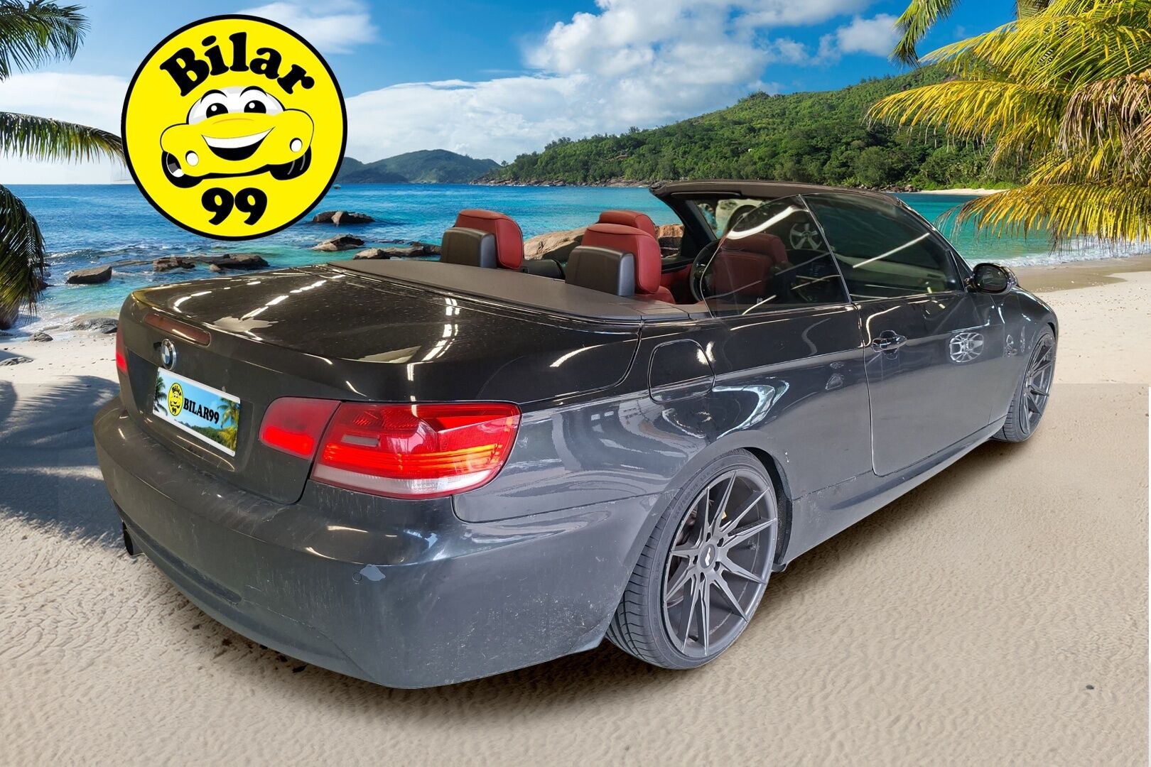 BMW 325 2008 E93 Cabrio - |Punaiset nahat | Vakkari | Prof. navi | Tutkat | Xenon | JR vanteet | 07 / 27 leimaa|