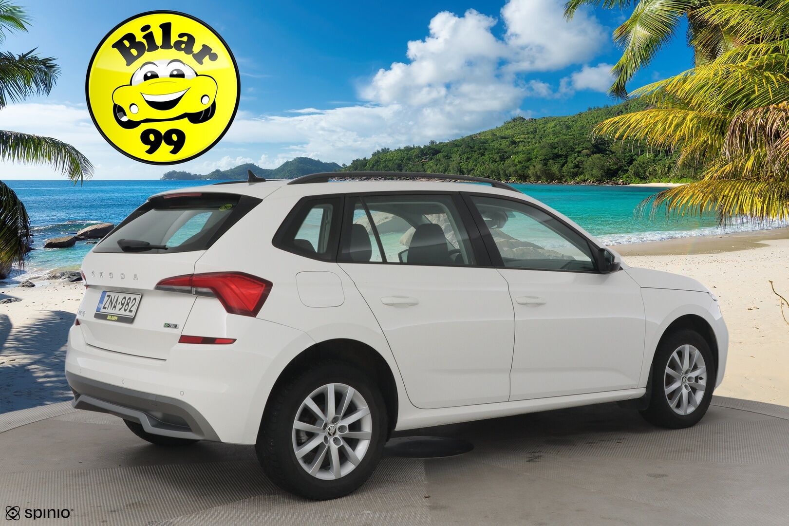 Skoda Kamiq 2020 1,0 TSI G-TEC Ambition **Lohko / SmartLink / Vakkari / Lane assist** - Kahdet renkaat vanteineen / Ratinlämmitys - Osta nyt, maksa vasta ensi vuonna