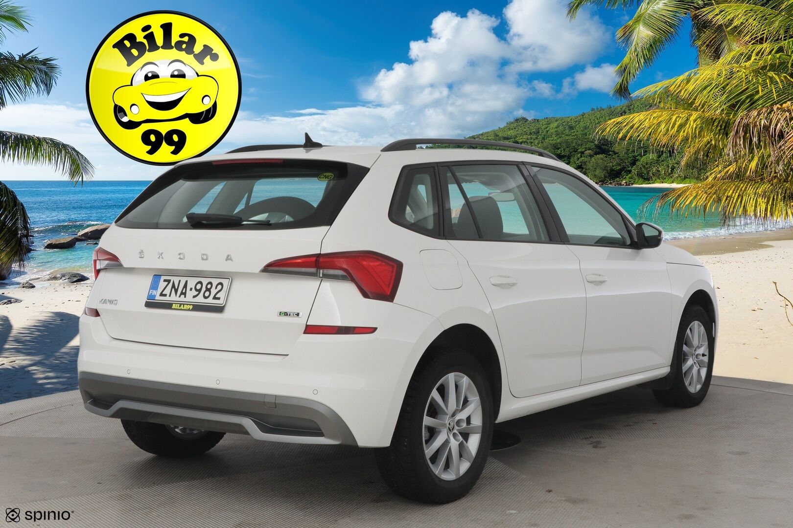 Skoda Kamiq 2020 1,0 TSI G-TEC Ambition **Lohko / SmartLink / Vakkari / Lane assist** - Kahdet renkaat vanteineen / Ratinlämmitys - Osta nyt, maksa vasta ensi vuonna