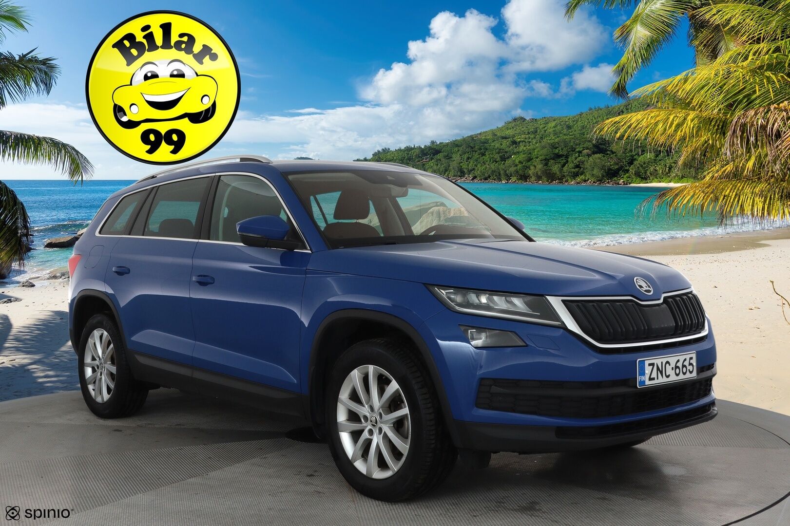 Skoda Kodiaq 2020 2,0 TDI 150 Ambition BusinessLine DSG Autom. **Adapt.vakkari / Webasto / LED / Navi / KeylessGo** - Suomi-auto / Kahdet renkaat aluvanteilla / Ratin lämmitin / Tuulilasin lämmitin / P.tutkat