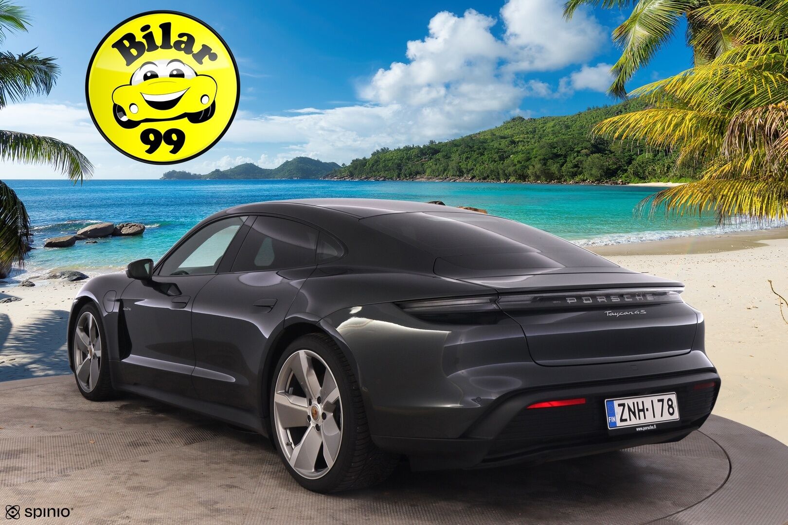 Porsche Taycan 2021 4S *ACC / Lämpöpumppu / Matkustajan näyttö / 14-suunt.ist. / Bose / Ilma-alusta / InnoDrive / Hiilikuitupaketti* - Hyvät Hankook kitkat / 2x Renkaat / Upea 1-omisteinen Suomi-auto!