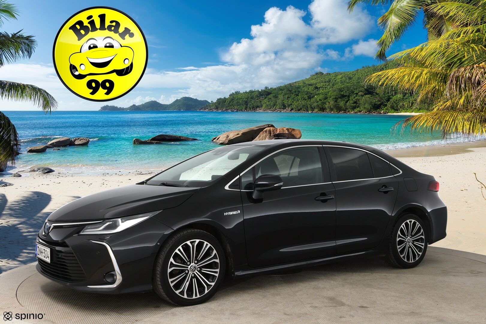 Toyota Corolla 2020 Sedan 1,8 Hybrid Style / Adapt. Vak. / Nahat / BLIS / Pysäköintiavustin / Navi / P. kamera / - Huippuvarusteltu yksilö! / Hyvät renkaat / 2-om. Suomi-auto! / Merkkihuollettu