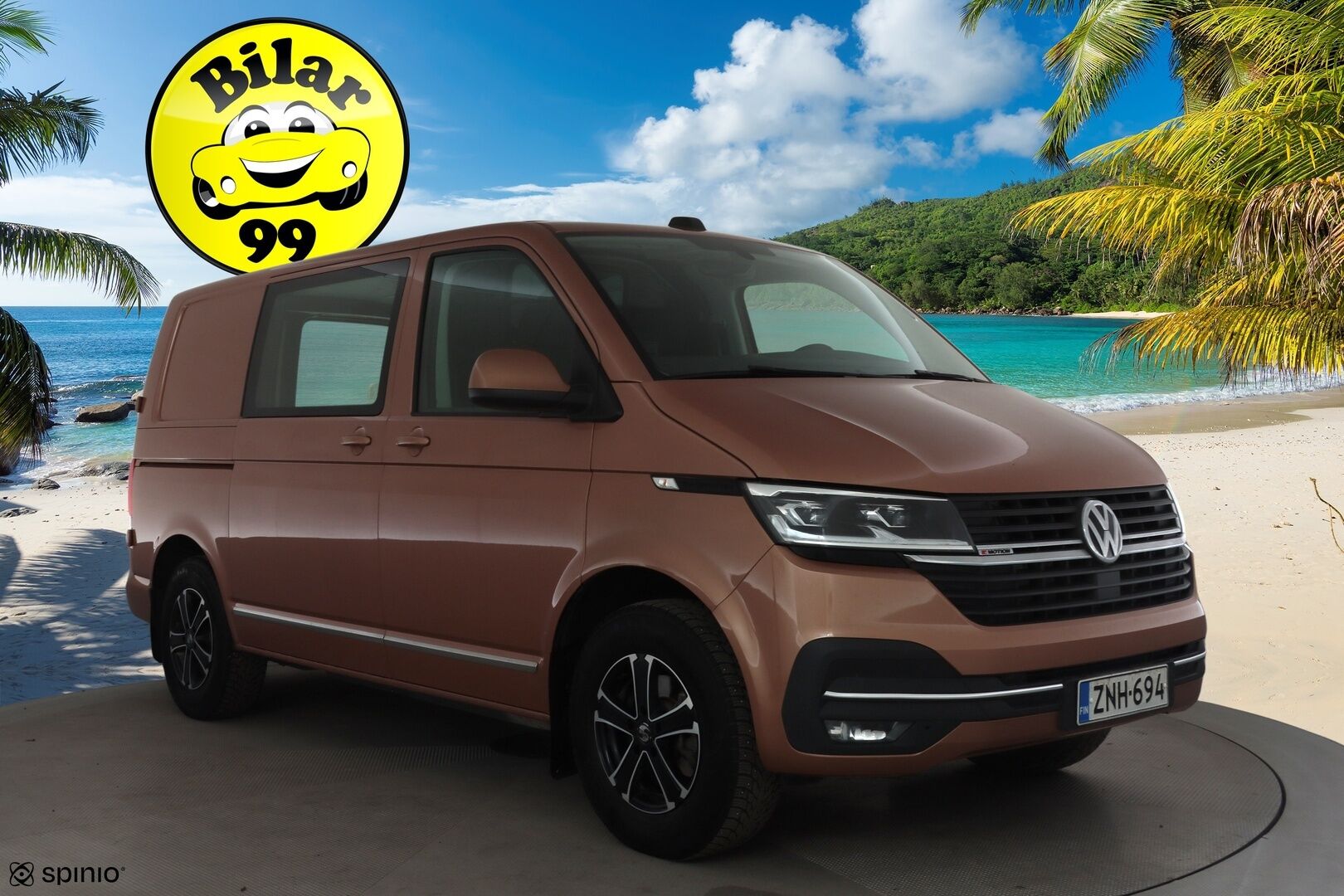 Volkswagen Transporter 2020 umpipakettiauto 2,0 TDI 110 kW 4Motion * Vakkari / Webasto / Koukku / LED / Apple&Android* - Suomi-auto / Kahdet renkaat