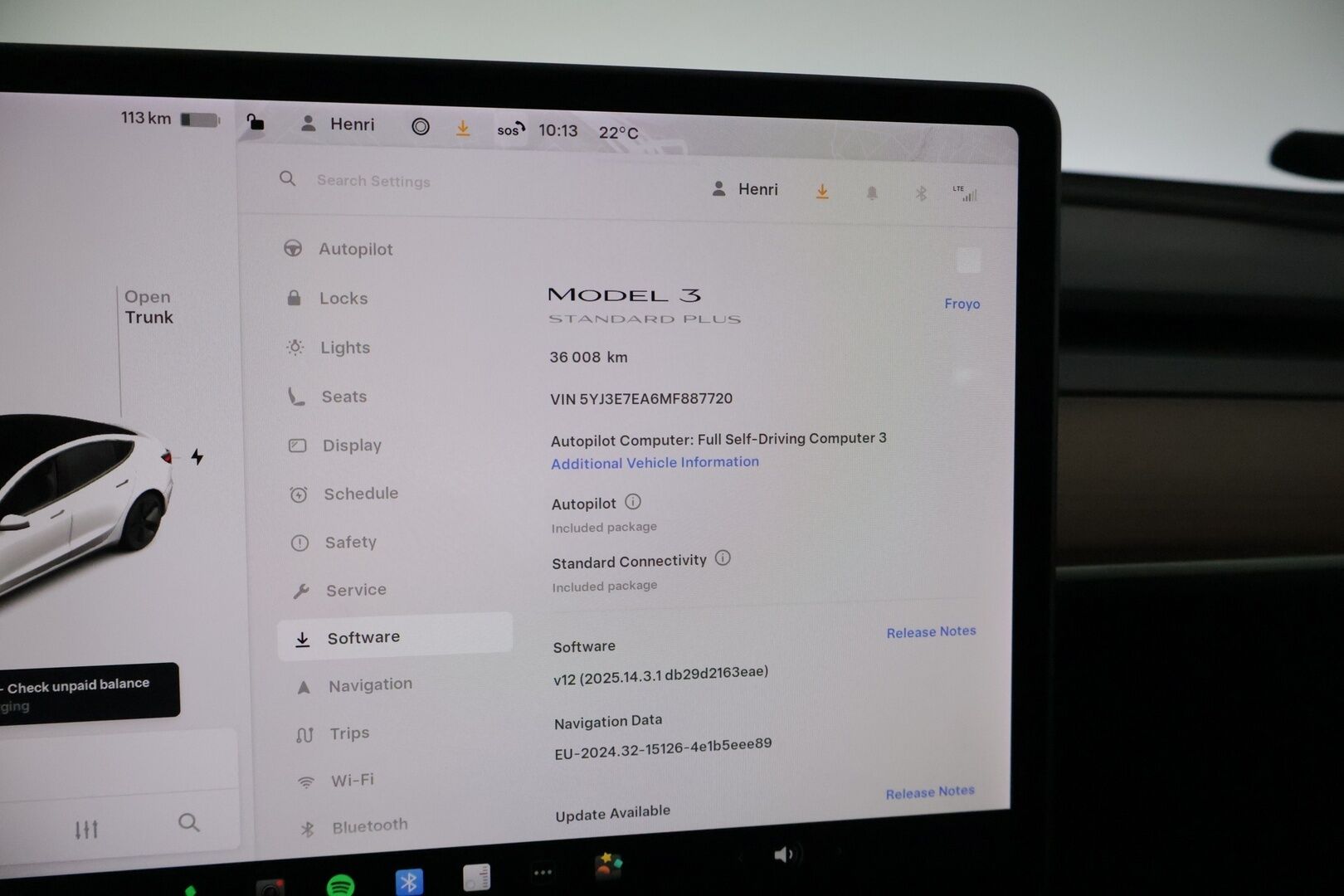 Tesla Model 3 2021 Standard Range Plus * Autopilot / Premium Audio / Panorama / P.kamera / Kaistavahti / Navi / ILP / * - Siisti Tesla super pienillä kilometreillä!