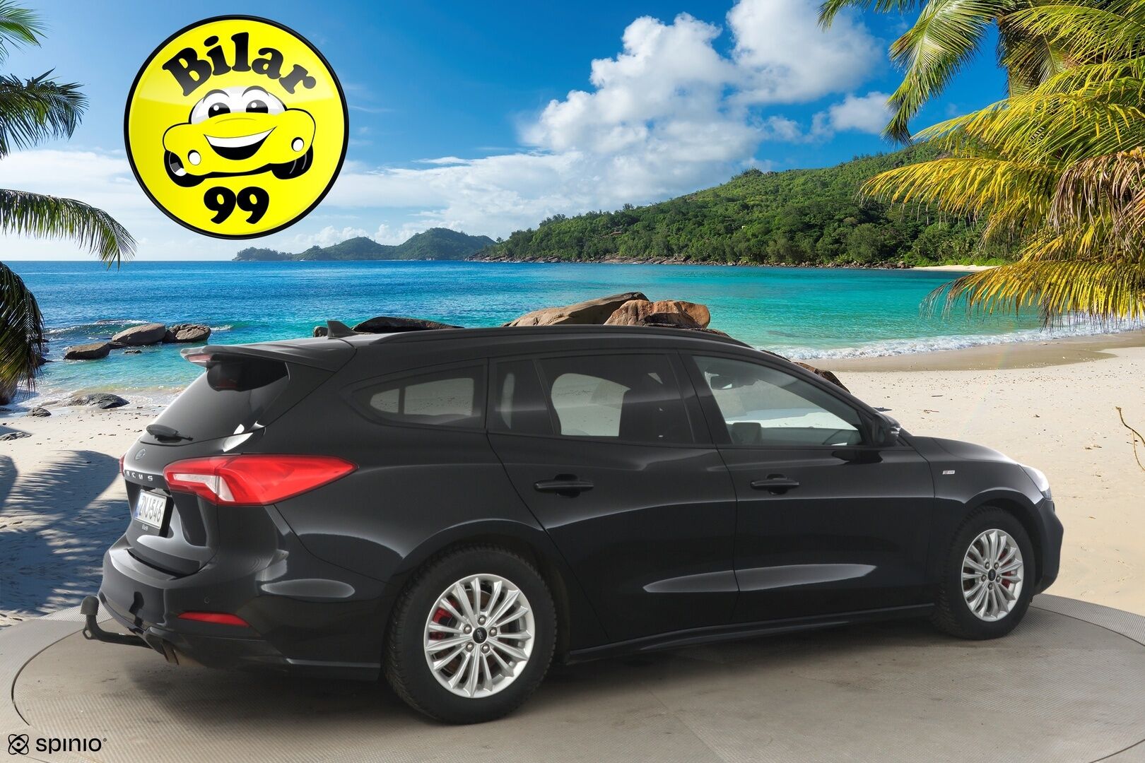 Ford Focus 2022 1,0 EcoBoost 125hv A8 ST-Line Wagon *Suomi-auto / Webasto / Navi / Digimittaristo / P.Kamera / Koukku* - Kahdet renkaat ja vanteet!