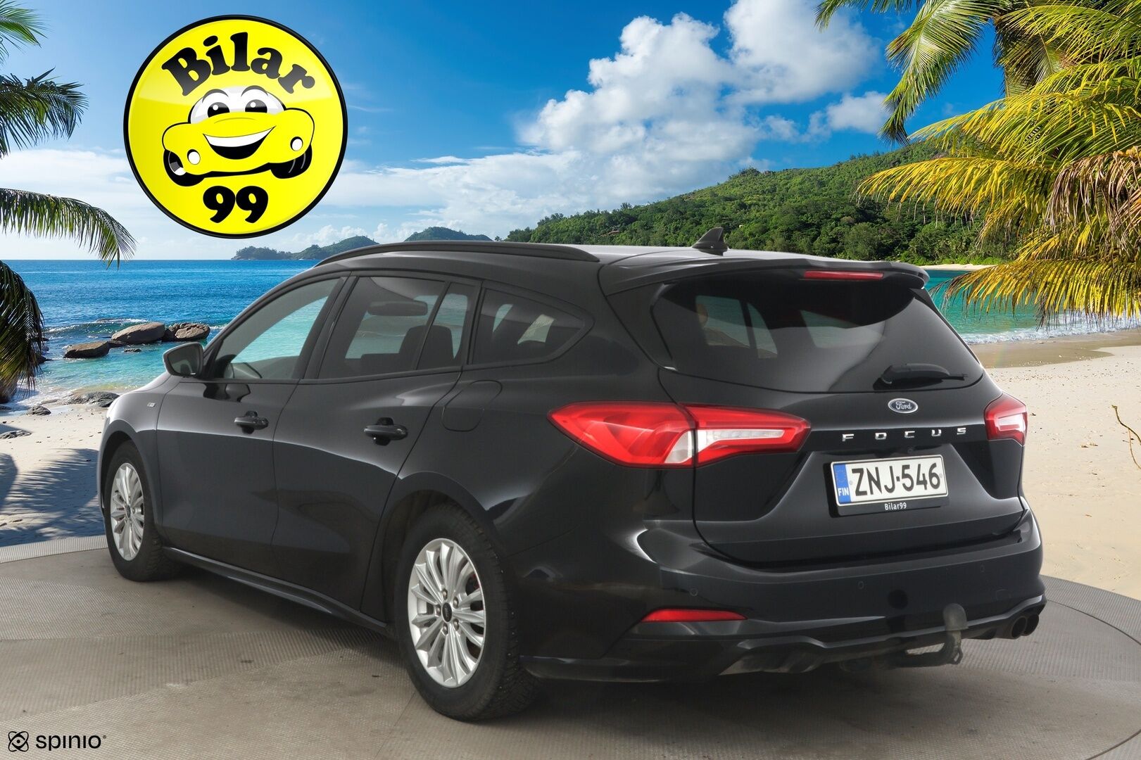 Ford Focus 2022 1,0 EcoBoost 125hv A8 ST-Line Wagon *Suomi-auto / Webasto / Navi / Digimittaristo / P.Kamera / Koukku* - Kahdet renkaat ja vanteet!