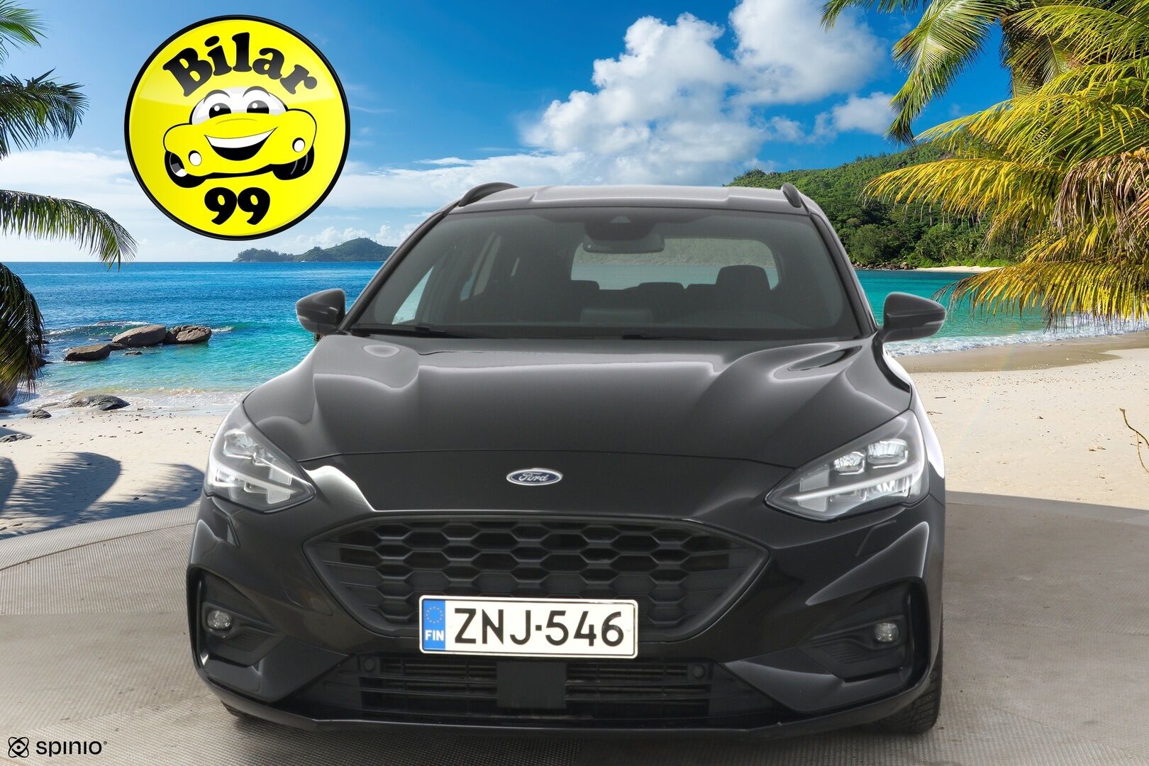 Ford Focus 2022 1,0 EcoBoost 125hv A8 ST-Line Wagon *Suomi-auto / Webasto / Navi / Digimittaristo / P.Kamera / Koukku* - Kahdet renkaat ja vanteet!