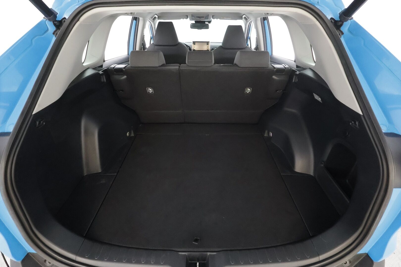 Toyota RAV4 2022 2,5 Hybrid AWD-i Business * Koukku / ACC / LED / P.kamera / Sisätilanlämmitin / Navi / Kaistavahti * - 1.om Suomi-auto / Harvinainen Blue Flame väri / Kahdet renkaat aluvanteilla / Merkkihuollot