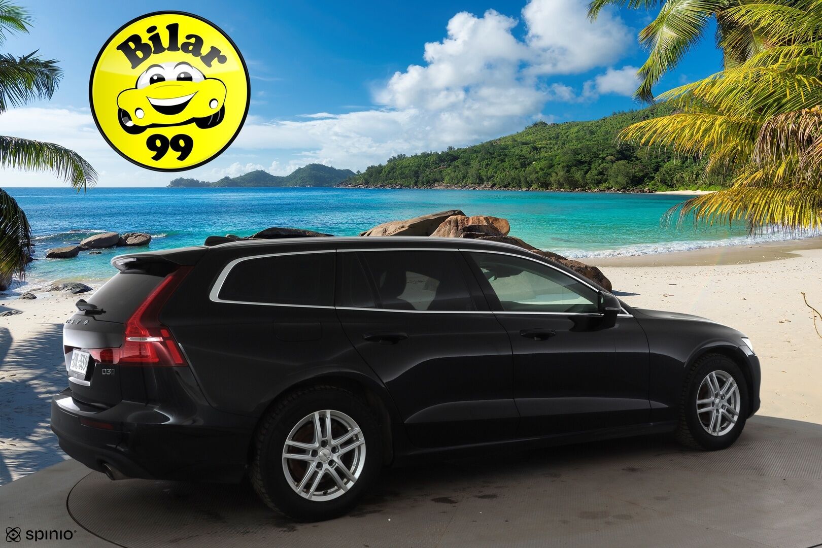Volvo V60 2020 D3 AWD Business aut * ACC / P.tutka / Webasto / LED / Navi / Puolinahat / Koukku / BLIS / KeylessGo * - 1.Om Suomi-auto / Kahdet renkaat aluvanteilla / Merkkihuollettu