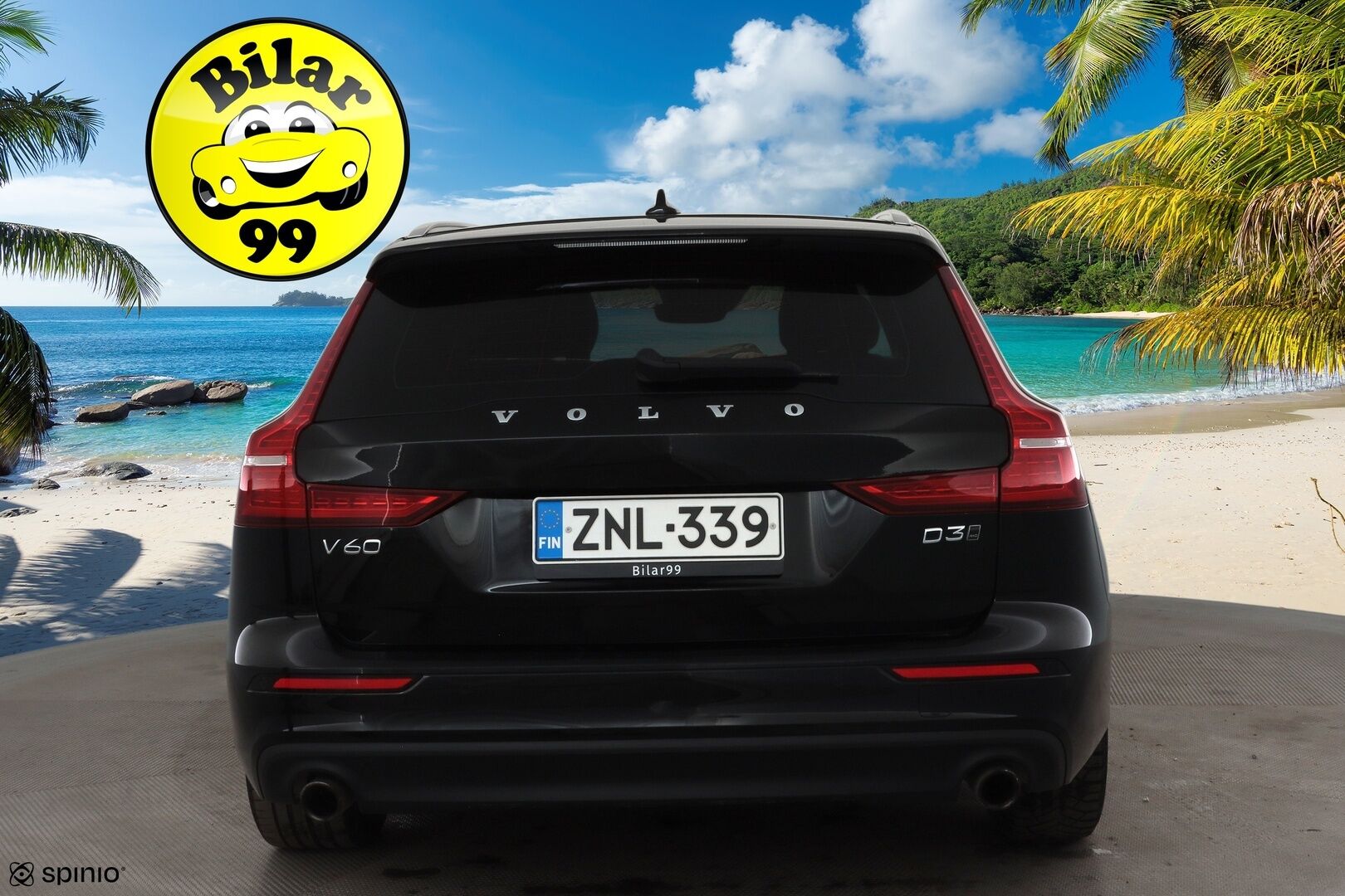 Volvo V60 2020 D3 AWD Business aut * ACC / P.tutka / Webasto / LED / Navi / Puolinahat / Koukku / BLIS / KeylessGo * - 1.Om Suomi-auto / Kahdet renkaat aluvanteilla / Merkkihuollettu