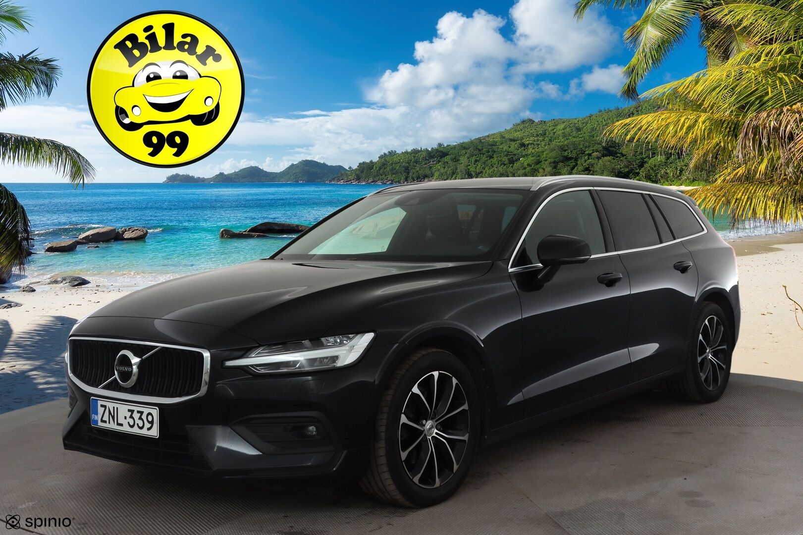 Volvo V60 2020 D3 AWD Business aut * ACC / P.tutka / Webasto / LED / Navi / Puolinahat / Koukku / BLIS / KeylessGo * - 1.Om Suomi-auto / Kahdet renkaat aluvanteilla / Merkkihuollettu
