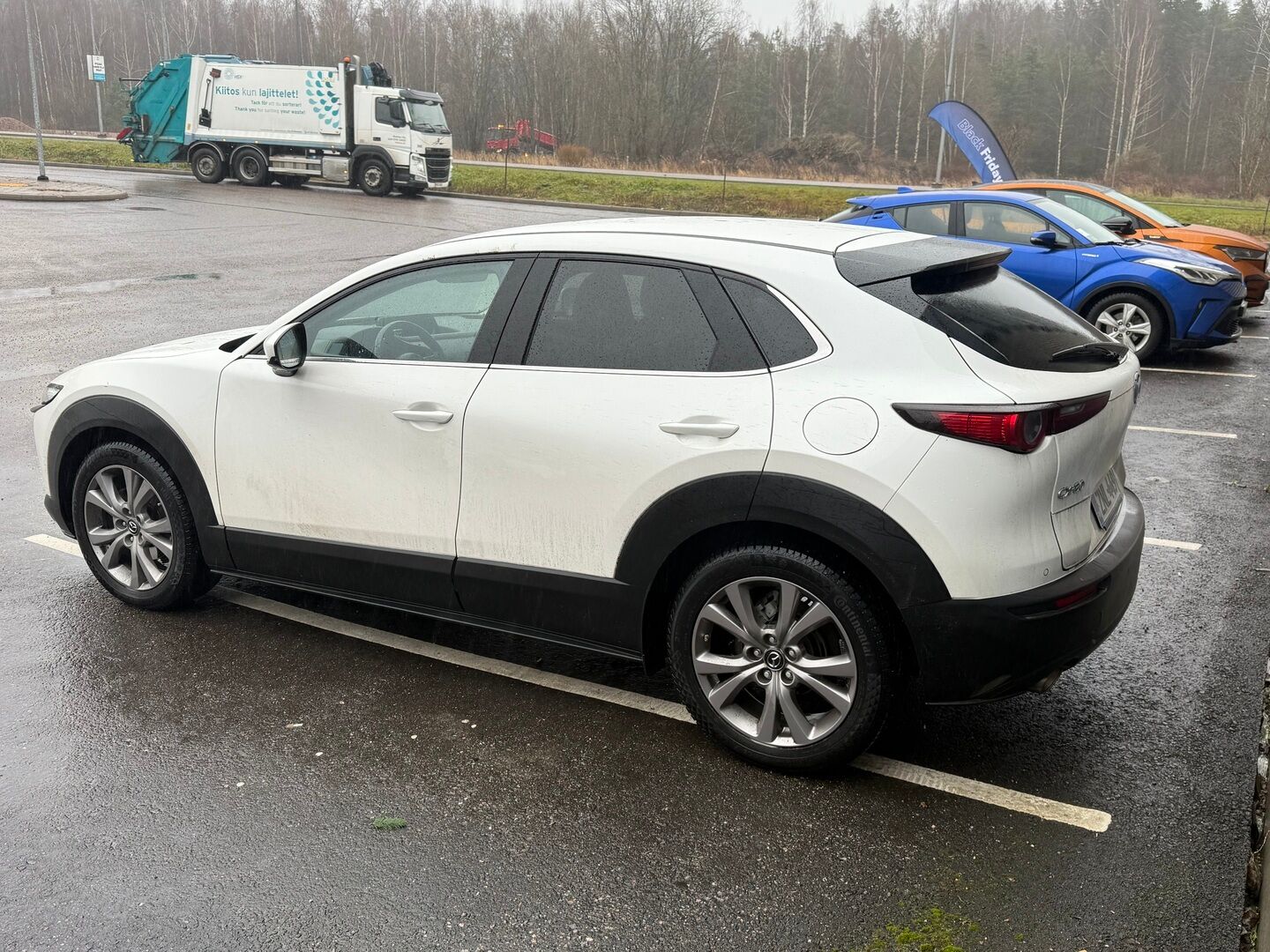 Mazda CX-30 2020 2,0 M Hybrid Skyactiv-X Luxury Business  AT White Leather ** ACC / BLIS / HUD / BOSE / 360-kamera / Ilmast. Istuimet ** - Huippuvarusteet! / 1-om Suomi-auto / 2x oem vanteet! - HULLU BLACKWEEK KORKOTARJOUS 2,49%