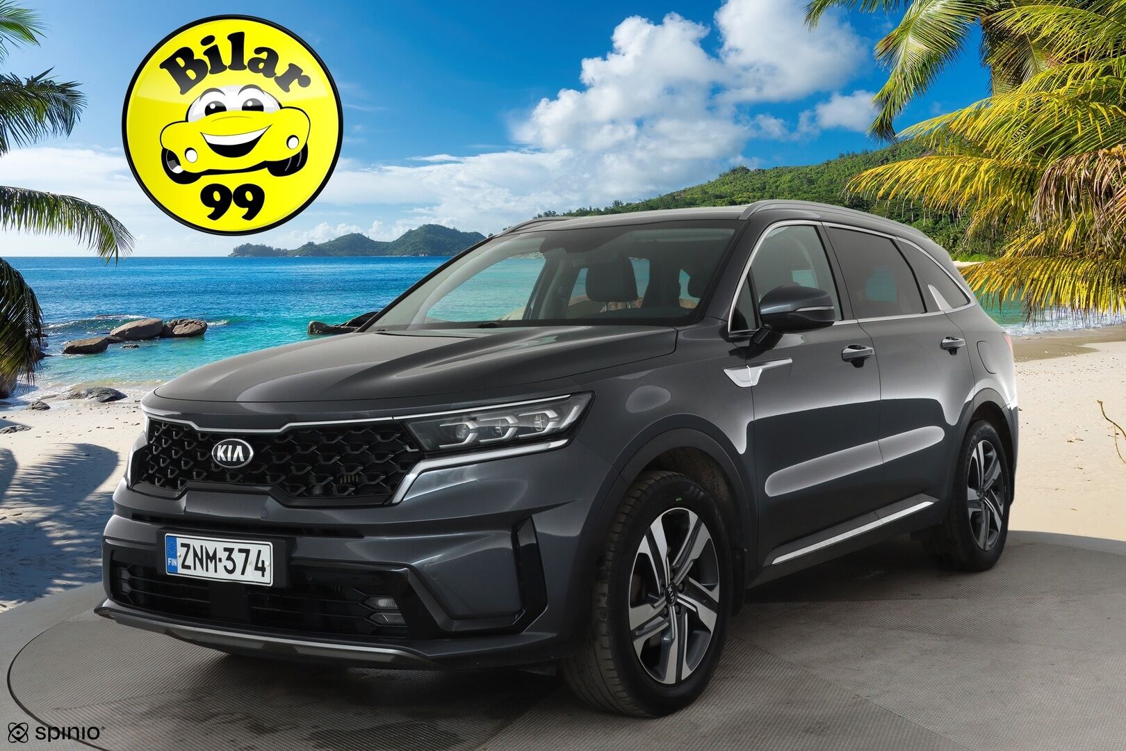 Kia Sorento 2020 1,6 T-GDI Hybrid AWD Business Premium AT 7P **Adapt.vakkari / Sähköpenkit / P.kamera / Nahkasisusta / Apple&Android / TULOSSA - 3,99 % KORKOTARJOUS TÄHÄN AUTOON - 