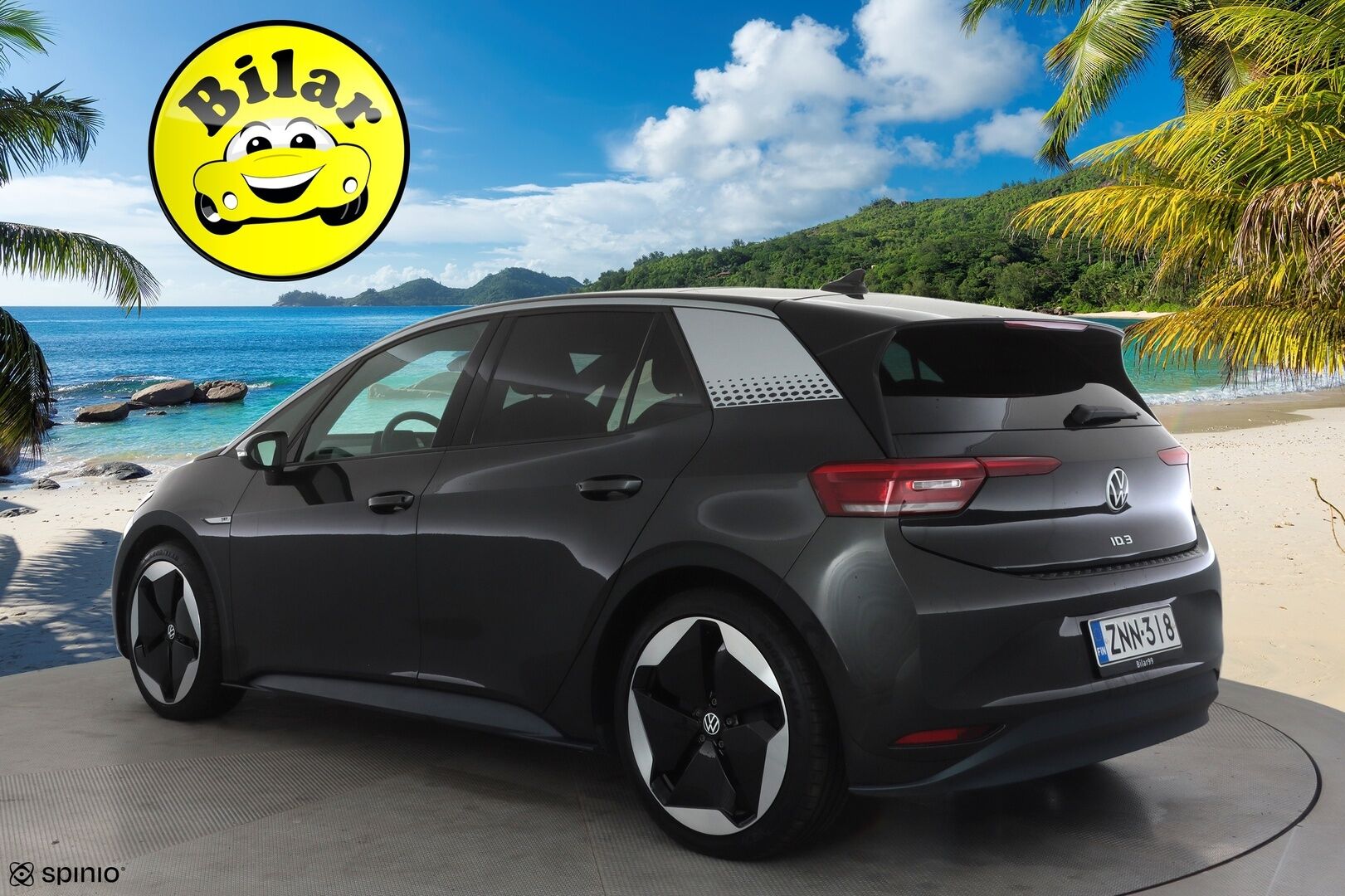 Volkswagen ID.3 2020 1ST Max 150 kW, akku 58 kWh - | ACC | ILP | HUD | Sähköpenkit hieronnalla | Lasikatto | IQ.Light | Travel Assist | Side Assist | P.kamera | Keyless | Merkkihuollot | 2x renkaat aluin |
