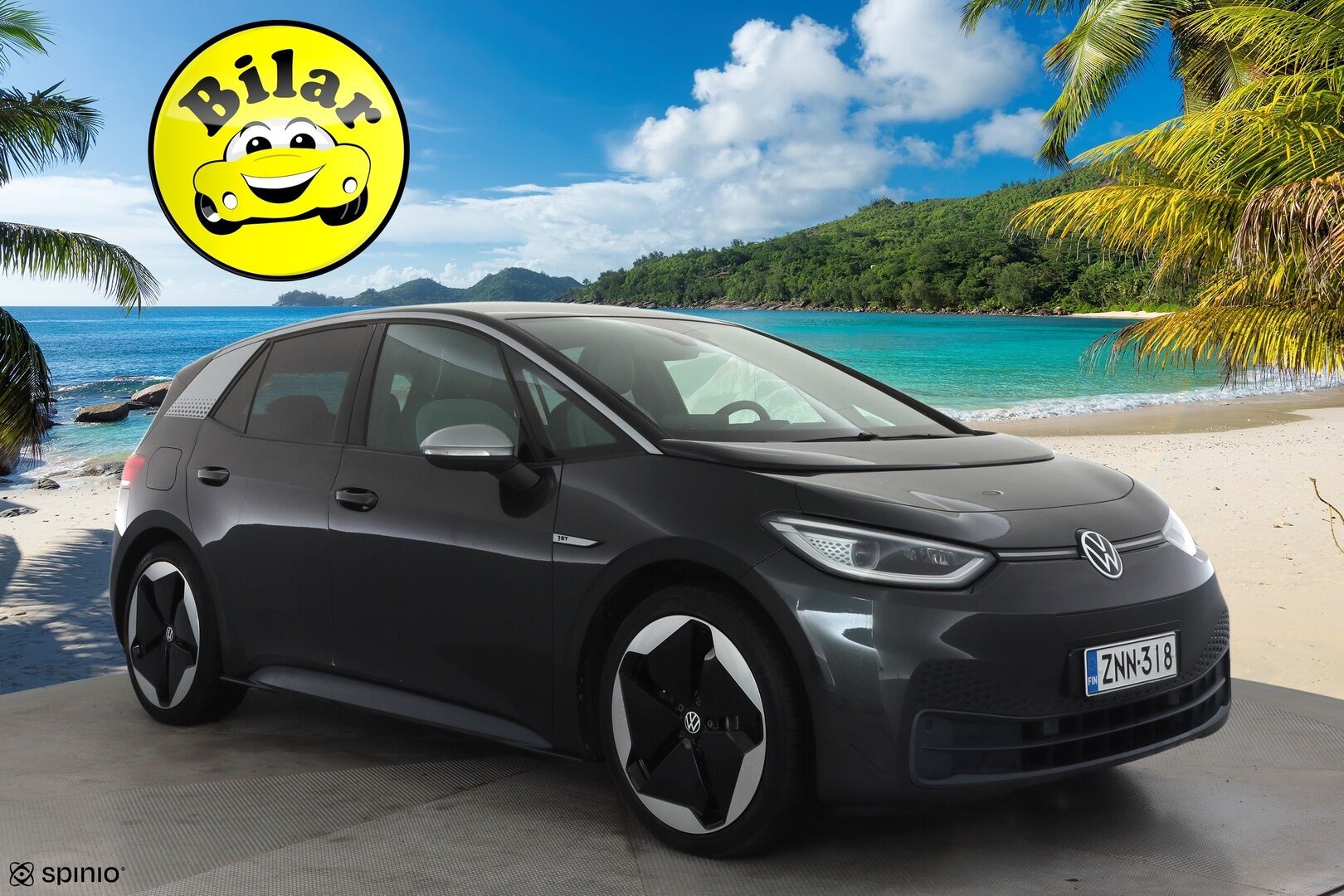 Volkswagen ID.3 2020 1ST Max 150 kW, akku 58 kWh - | ACC | ILP | HUD | Sähköpenkit hieronnalla | Lasikatto | IQ.Light | Travel Assist | Side Assist | P.kamera | Keyless | Merkkihuollot | 2x renkaat aluin |