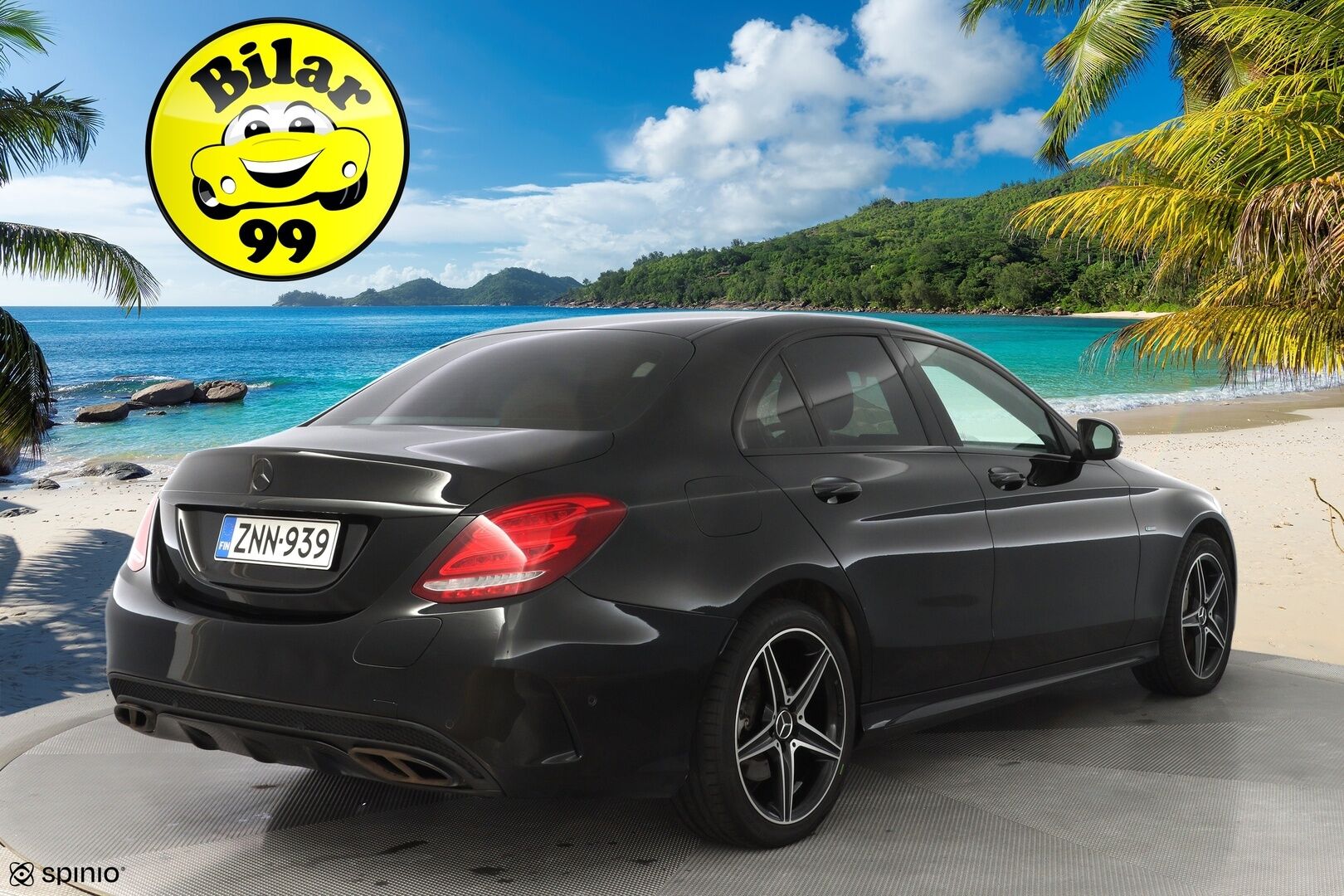 Mercedes-Benz C 2018 350 e T A Edition AMG  *Vakkari / AMG ulko ja sisäpaketti / Nahkasisusta / Musta katto / Ambient / Flatbottom / - Kahdet vanteet / Kahdet latauskaapelit / Huippusiisti