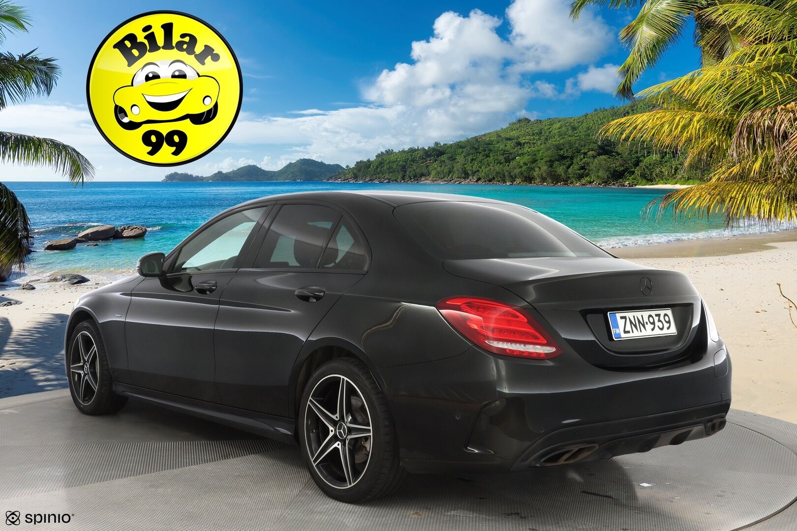 Mercedes-Benz C 2018 350 e T A Edition AMG  *Vakkari / AMG ulko ja sisäpaketti / Nahkasisusta / Musta katto / Ambient / Flatbottom / - Kahdet vanteet / Kahdet latauskaapelit / Huippusiisti