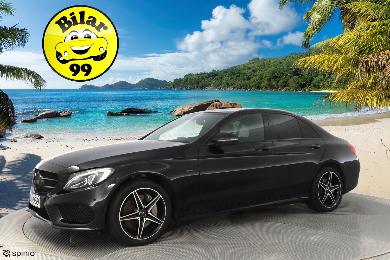 Mercedes-Benz C 2018 350 e T A Edition AMG  *Vakkari / AMG ulko ja sisäpaketti / Nahkasisusta / Musta katto / Ambient / Flatbottom / - Kahdet vanteet / Kahdet latauskaapelit / Huippusiisti