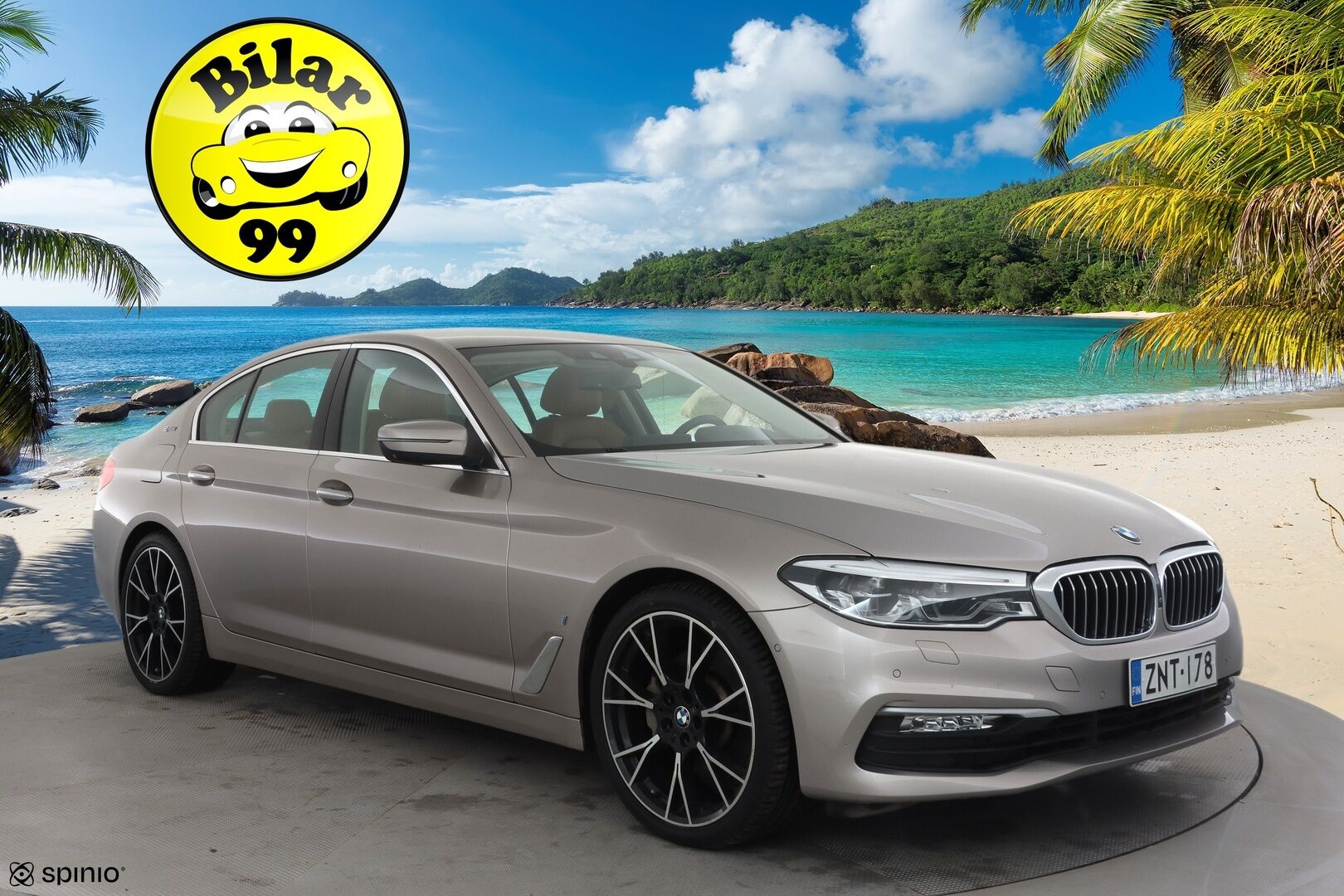 BMW 530 2018 G30 Sedan 530e A iPerformance * Vakkari / HUD / H&K / 360° / Ruskeat sporttinahat / Adapt.LED / Digimittaristo / Navi * - Kahdet renkaat aluvanteilla - HULLUT AVAJAISHULINAT KORKOTARJOUS 3,29 %