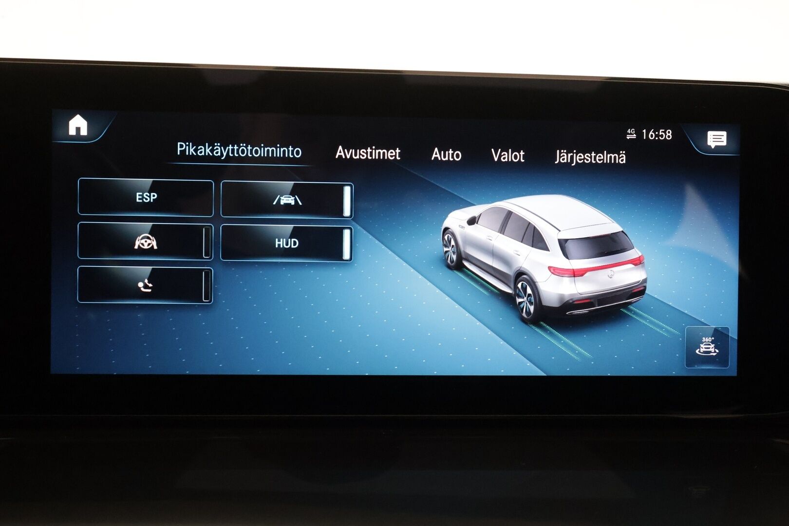 Mercedes-Benz EQC 2022 400 4MATIC Business AMG - | Koukku | ILP | Widescreen | HUD | Distronic | Comfort-penkit Muistilla | 360 | Burmester | Lasikattoluukku | IHC+ | Katveavustin | Navi | Keyless | 2x Latauskaapelit | Kahdet renkaat | Suomi-auto |