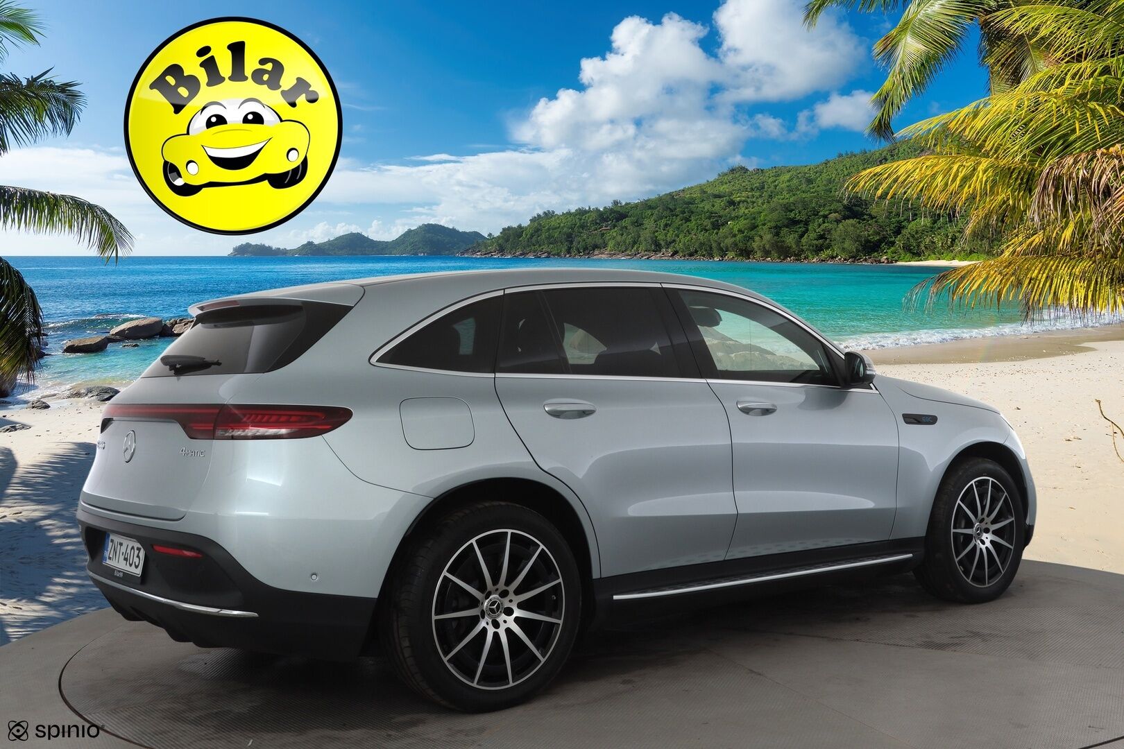 Mercedes-Benz EQC 2022 400 4MATIC Business AMG - | Koukku | ILP | Widescreen | HUD | Distronic | Comfort-penkit Muistilla | 360 | Burmester | Lasikattoluukku | IHC+ | Katveavustin | Navi | Keyless | 2x Latauskaapelit | Kahdet renkaat | Suomi-auto |