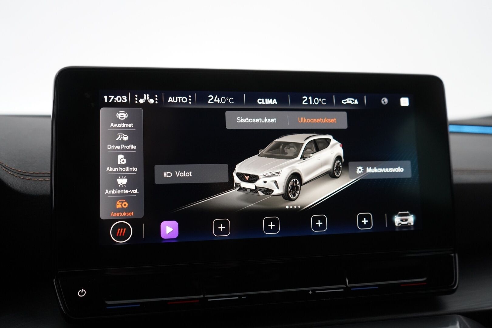 Cupra Formentor 2021 1.4 PHEV 150 kW e-HYBRID DSG * ACC / Puolinahkasisusta / Sporttipenkit / Keyless / Kaistavahti * - Suomi-auto / Kahdet renkaat vanteineen / Akku kuntotarkastettu - HULLUT AVAJAISHULINAT KORKOTARJOUS 3,29 %