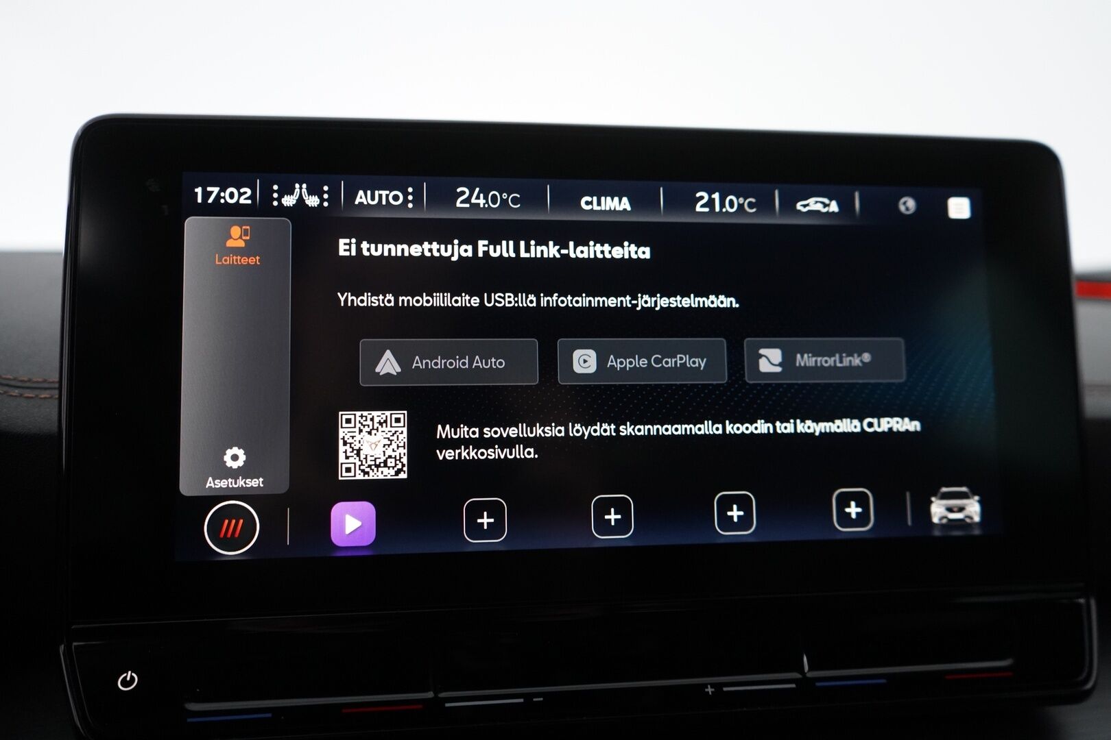 Cupra Formentor 2021 1.4 PHEV 150 kW e-HYBRID DSG * ACC / Puolinahkasisusta / Sporttipenkit / Keyless / Kaistavahti * - Suomi-auto / Kahdet renkaat vanteineen / Akku kuntotarkastettu - HULLUT AVAJAISHULINAT KORKOTARJOUS 3,29 %