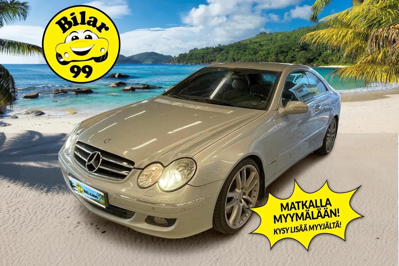 Mercedes-Benz CLK 2007 CLK 320 CDI Coupé (AD) 2ov 2987cm3 A * tutkat eteen ja taakse / Nahka sisusta / Ortopedi penkit / muistipenkit / Vakkari * - * harvinainen / hyvin pidetty yksilö fiksulla huoltohistorialla *