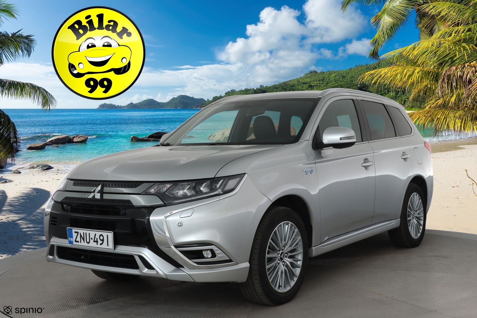 Mitsubishi Outlander PHEV 2019 Instyle 4WD 5P **Vakkari / P.kamera / Timanttinahat / Sähköpenkki / Koukku / LED** - Kahdet renkaat aluvanteilla
