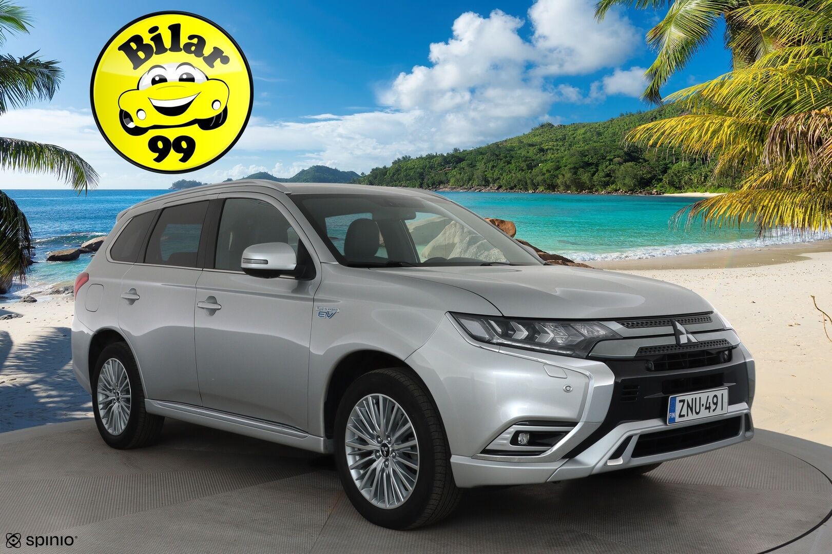 Mitsubishi Outlander PHEV 2019 Instyle 4WD 5P **Vakkari / P.kamera / Timanttinahat / Sähköpenkki / Koukku / LED** - Kahdet renkaat aluvanteilla