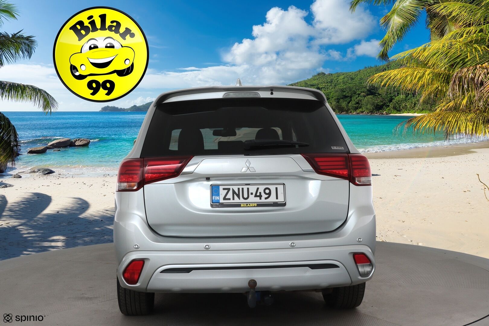 Mitsubishi Outlander PHEV 2019 Instyle 4WD 5P **Vakkari / P.kamera / Timanttinahat / Sähköpenkki / Koukku / LED** - irroitettava koukku / 2x renkaat aluvantein