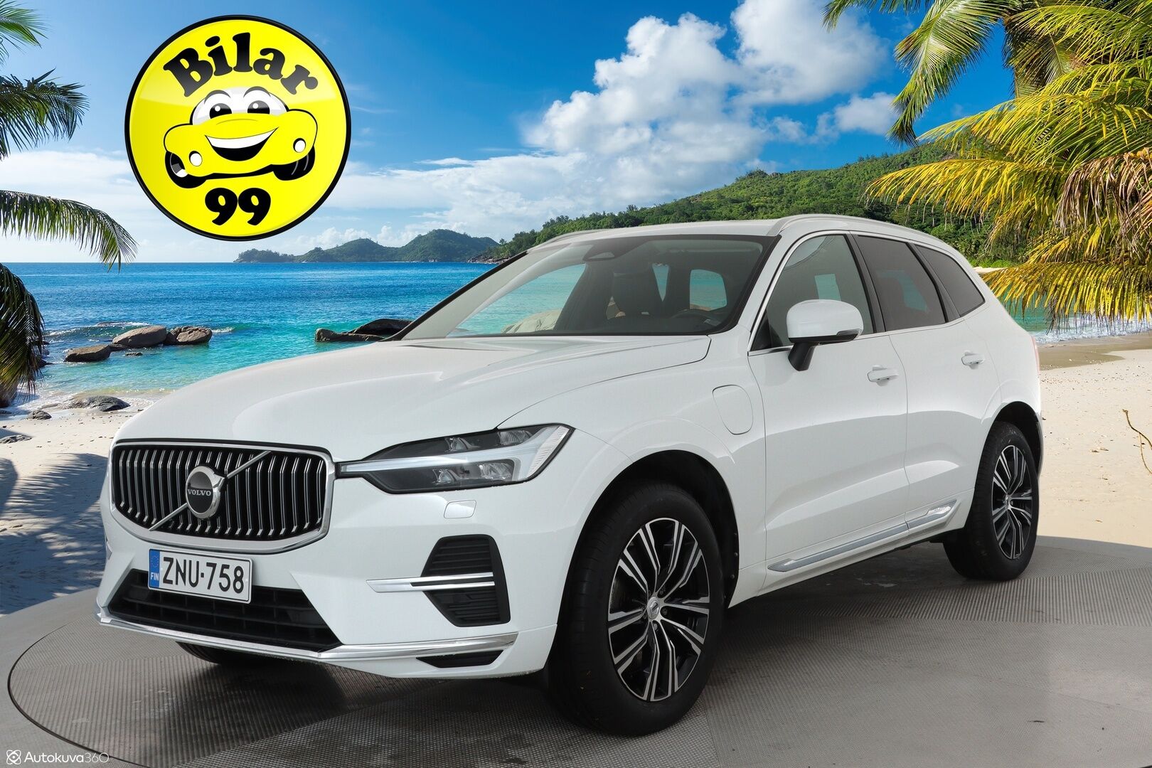 Volvo XC60 2022 T8 TwE AWD Business Inscription aut **Panorama / Webasto / Koukku / Adapt.Vakkari / P.kamera / Sporttipenkki Muistilla** - 3,99 % KORKOTARJOUS TÄHÄN AUTOON - 1.Om Suomi-auto / Akku kuntotarkastettu / LED-valot / Kaistavahti / Google Maps / KeylessGO / 2x Renkaat