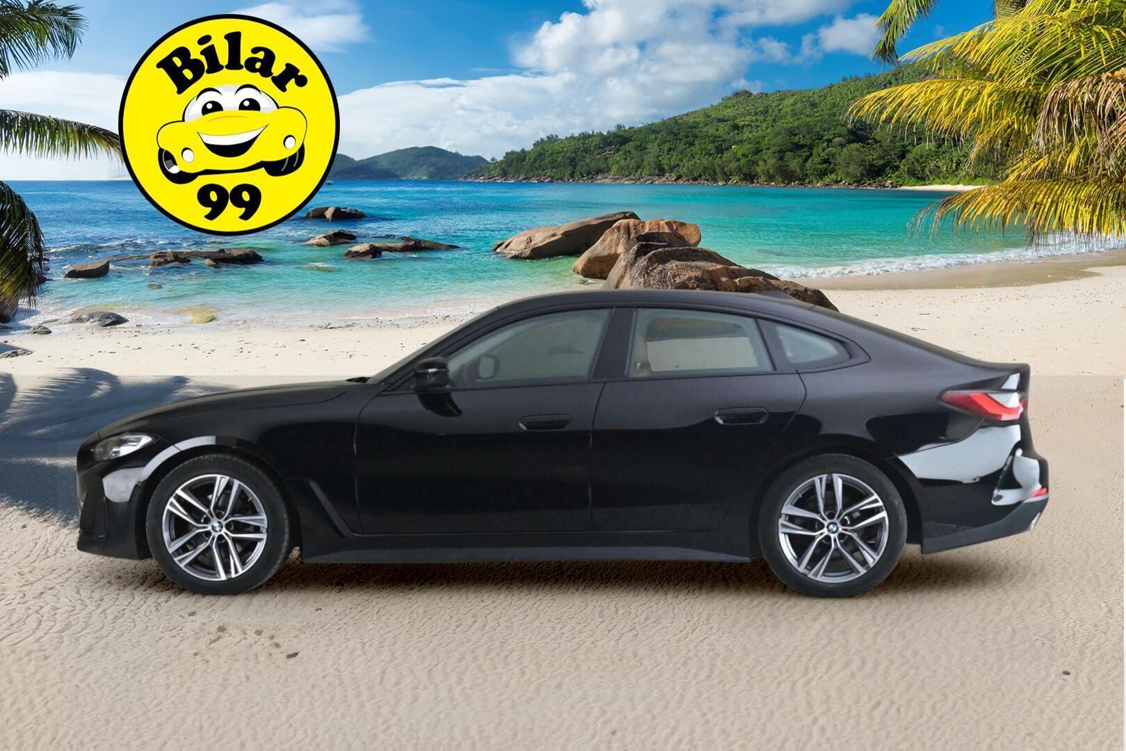 BMW 420 2022 G26 Gran Coupé 420d A xDrive Business MHEV ** Sporttinahat / Vetokoukku / P-Kamera ** - 3,99 % KORKOTARJOUS TÄHÄN AUTOON - 1.om Suomi-auto / Juuri huollettu / Navi / LED