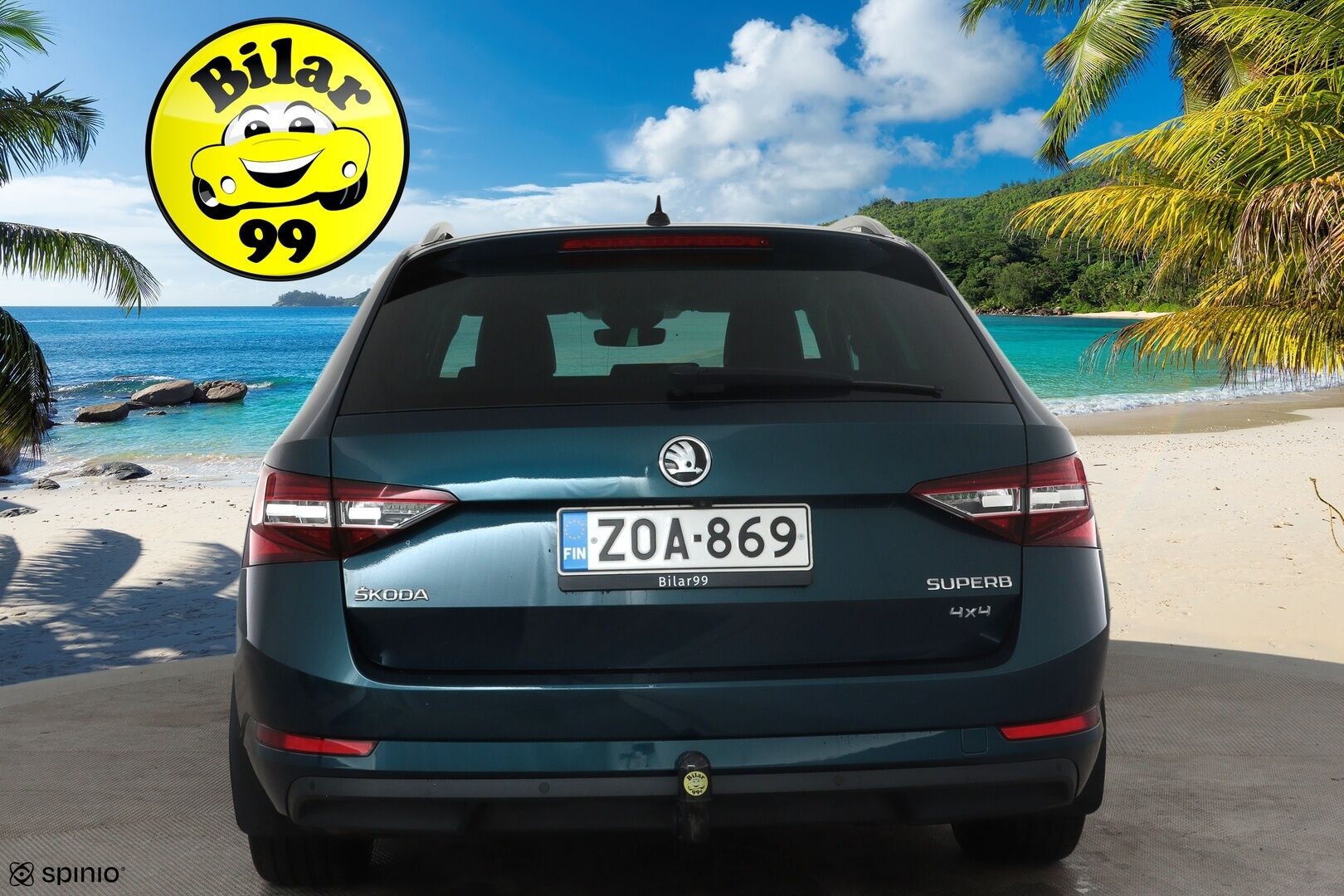 Skoda Superb 2017 Combi 2,0 TDI 190 4x4 L&K DSG *ACC / P.kamera / KeylessGo / Canton / Koukku / Webasto / Muistipenkki* - Kahdet renkaat aluvanteilla