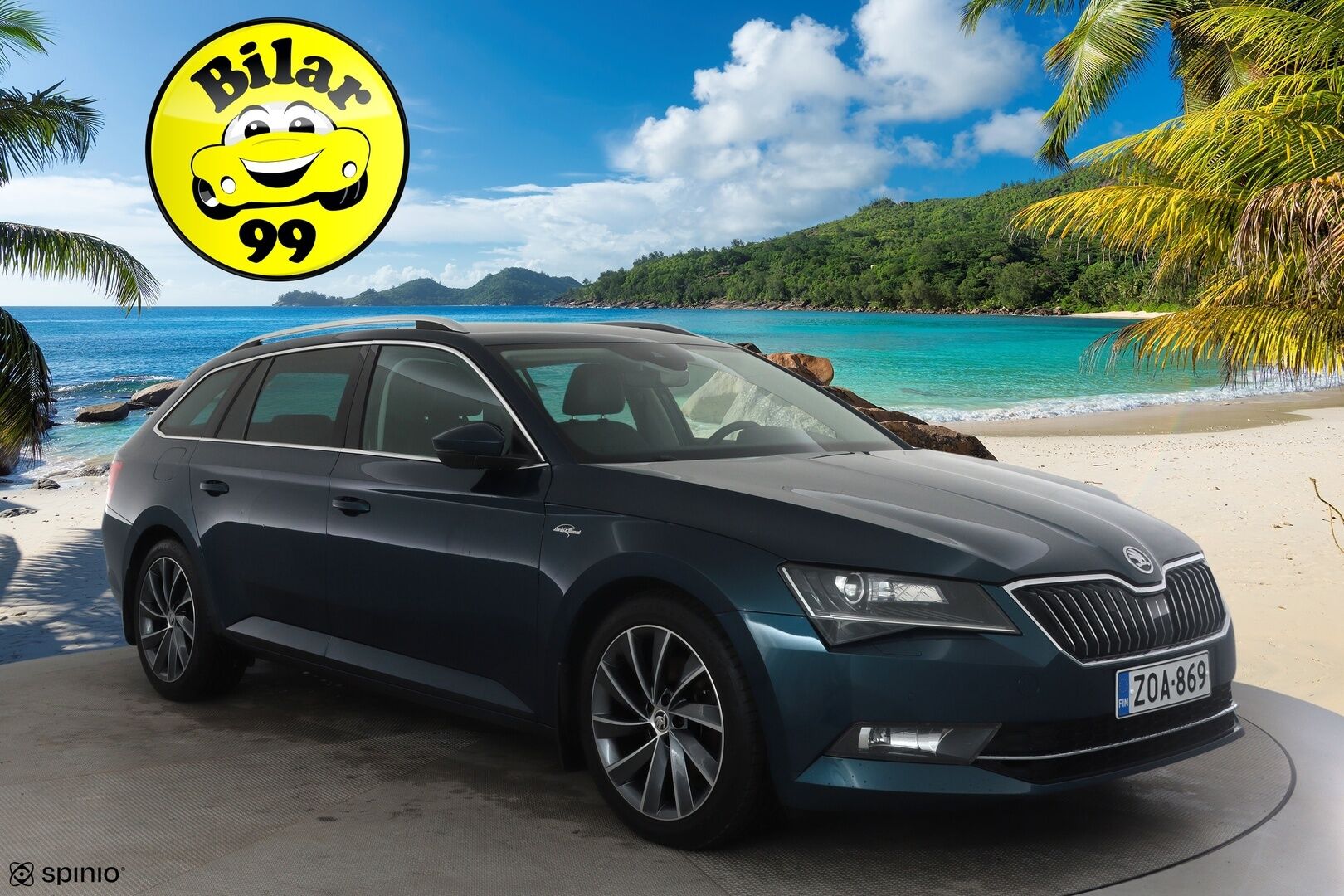 Skoda Superb 2017 Combi 2,0 TDI 190 4x4 L&K DSG *ACC / P.kamera / KeylessGo / Canton / Koukku / Webasto / Muistipenkki* - Kahdet renkaat aluvanteilla
