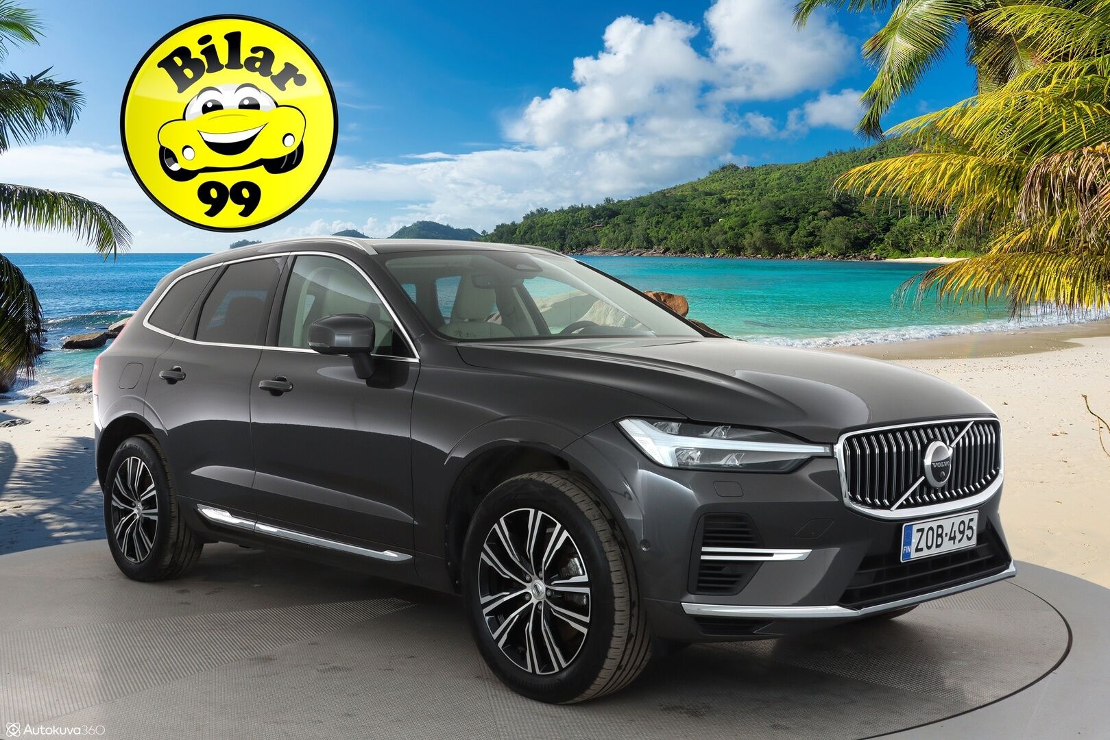 Volvo XC60 2022 T6 AWD Long Range Inscription Edition aut - 3,99 % KORKOTARJOUS TÄHÄN AUTOON - 1Om Suomiauto / Facelift / Harman&Kardon / Panorama / Adapt.Vakkari / 360-Kamera / Vaalea Nahkasisusta / Lämm.Tuulilasi / Isompi Range!